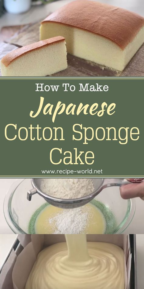 Cupcakes, Cake, Pie, Desserts, Dessert, Japanese Cotton Sponge Cake Recipe, Japanese Sponge Cake Recipe, Japanese Cotton Cheesecake, Chinese Sponge Cake Recipe