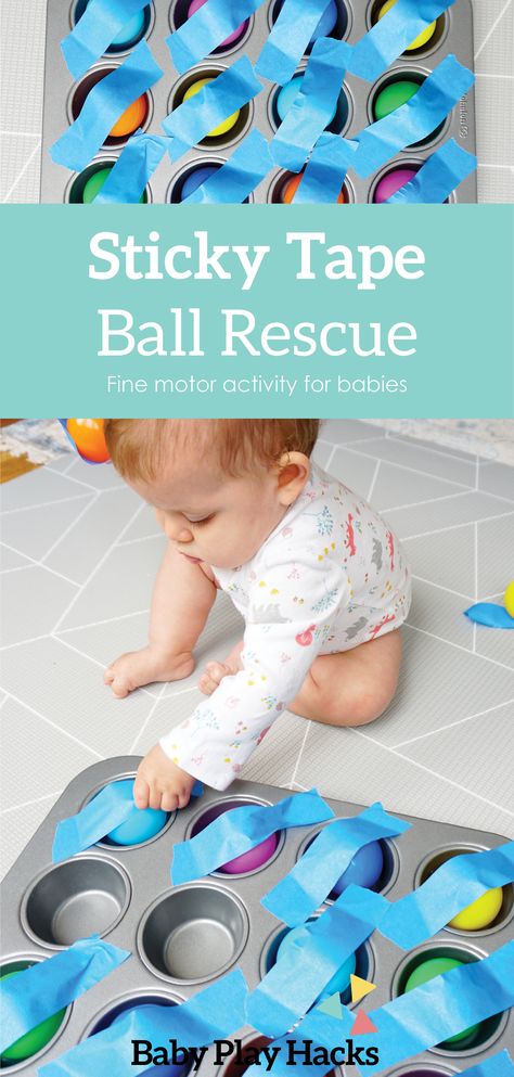 Ball Rescue — Baby Play Hacks Toys, Montessori, Sensory Play For Babies, Sensory Play For Toddlers, Sensory Baby Activities, Kids Sensory Play, Sensory Activities For Infants, Sensory For Babies, Sensory Play Toddlers