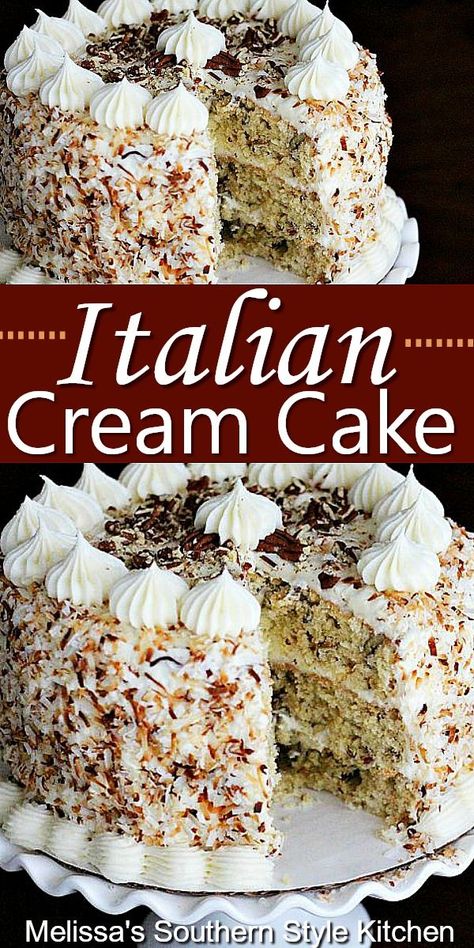 Brownies, Tart, Cheesecakes, Desserts, Cake, Pie, Dessert, Italian Cream Cake Recipe Easy, Italian Cream Cheese Cake