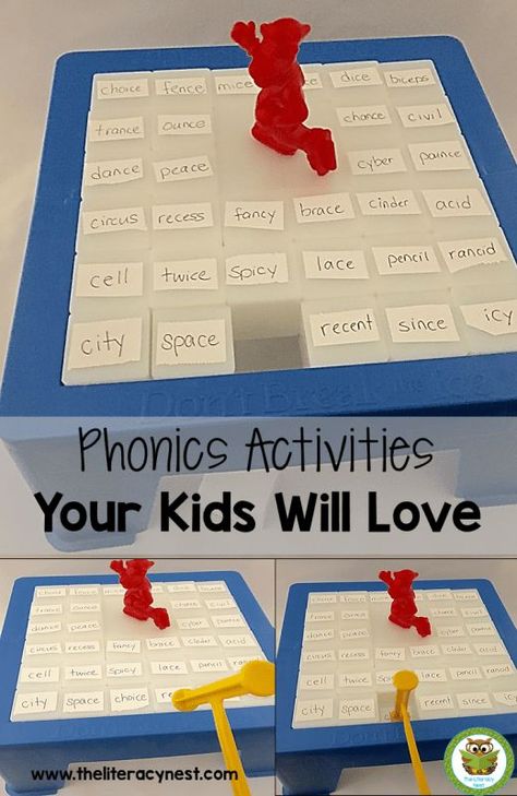 Phonics Activities Your Kids WIll Love Phonics Activities, Pre K, Montessori, Literacy, Phonics Games, Phonics Reading, Literacy Games, Kindergarten Literacy, Learning Activities