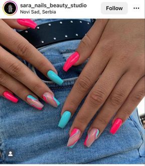 Cute Nails, Ongles, Nail, Trendy Nails, Fancy Nails, Idee Unghie Estive, Pretty Nails, Cute Acrylic Nails, Nails Inspiration