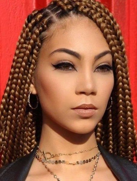 50 Coolest Box Braids Hairstyles for Women in 2022 - The Trend Spotter Cornrow, Cornrows, Box Braids, Braided Hairstyles, Box Braids Styling, Box Braids Hairstyles, Twist Braids, Long Box Braids, Braided Hairstyles Easy