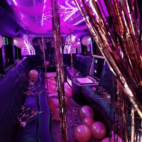 25 Teen Party Ideas To Delight and Excite Your Kids - OhLaDe Special Occasion, Party Bus Houston, Luxury Birthday Party, Bachelorette Party Bus, Luxury Birthday, Party Bus, Party Bus Ideas Decoration, 18th Party Ideas, 18th Party Themes