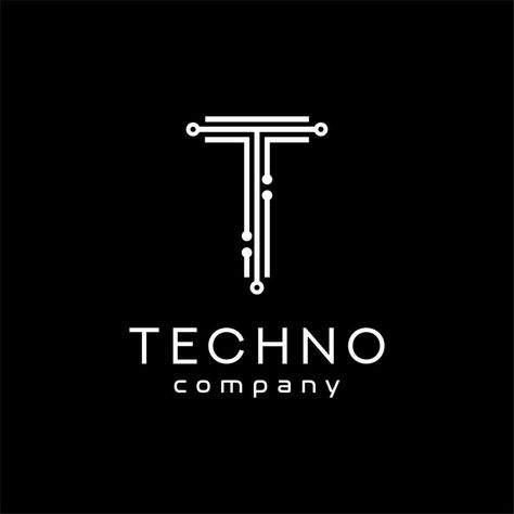 Letter T Tech Logo, For modern technology companies Logos, Logo Design Software, Electronics Logo Design, Tech Logos, Tech Company Logos, Logo Design, Technology Logo, Logo Design Template, Logo Design Creative