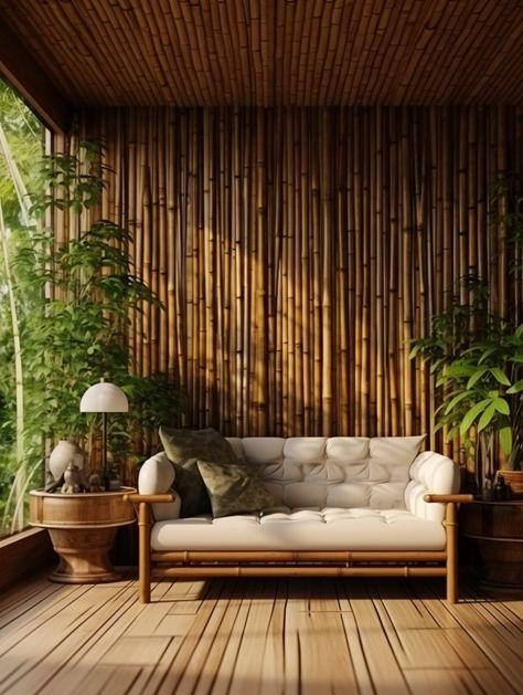 Decoration, Design, Bali, Interior, Bamboo Wall Covering, Bamboo Wall, Bamboo Panels, Bamboo Wall Decor, Bamboo Ceiling
