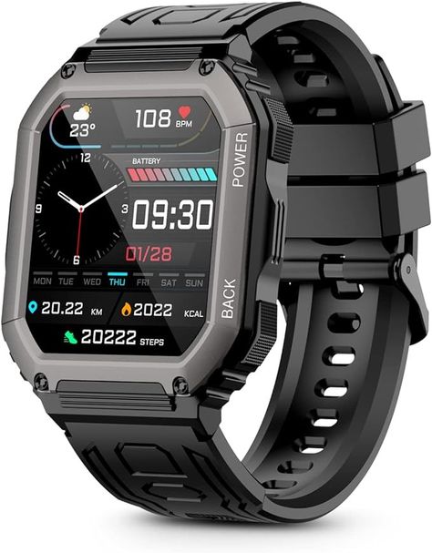 Sienfix Military Smart Watches for Men with Bluetooth Call(Answer/Dial Calls) Tactical Outdoor Sports100+ Smartwatch for Android and iPhone 5ATM Waterproof Watch with 1.8'' Big Screen Fitness Tracker.
Amazon
Onlinestore
Onlineshopping
Shopping
Shops
Buy
Sell Android, Fitness Tracker, Iphone, Smartwatch Waterproof, Smart Watch Review, Smart Watch, Bluetooth Watch, Smart Watches Men, Waterproof Watch