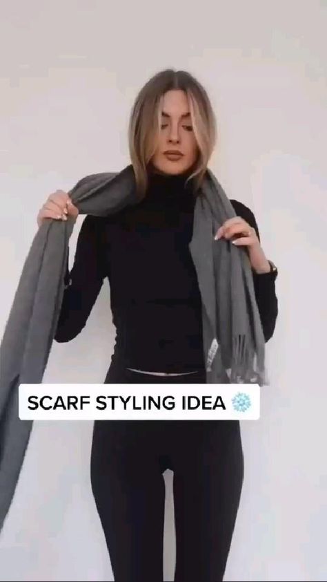 Casual, How To Wear Scarves, Refashion Clothes, Ways To Wear A Scarf, How To Wear A Scarf, Diy Clothes And Shoes, Diy Hooded Scarf, Diy Fashion Clothing, Fashion Hacks Clothes
