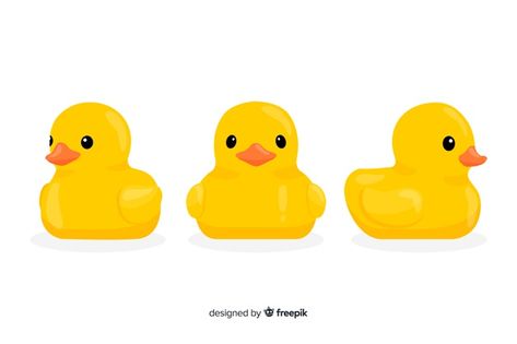 Lindos patitos de goma amarilla ilustrad... | Free Vector #Freepik #freevector #diseno #animal #lindo #arte Piercing, Ink, Animales, Cute Cows, Cute Hippo, Duck Cartoon, Cute Piggies, Animais, Duck Face