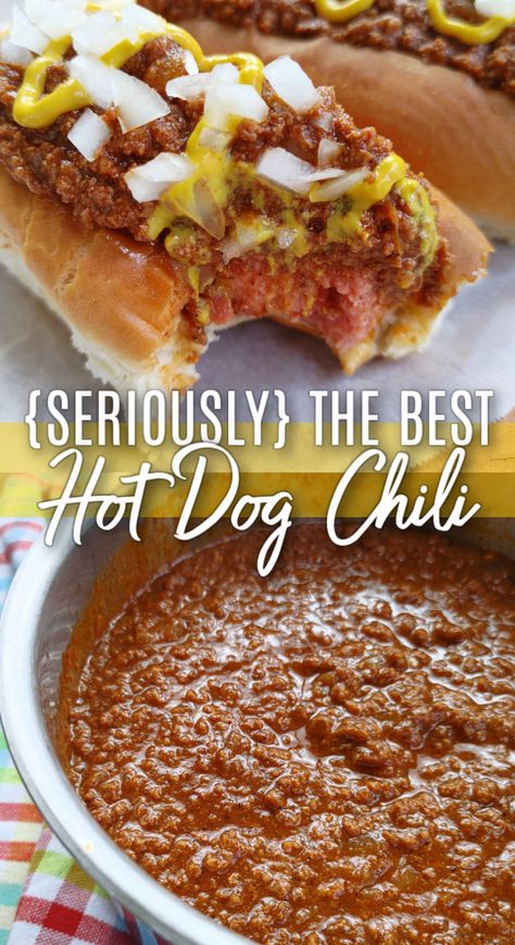 Chili Cheese Fries, Chili Cheese Dogs, Chili Cheese, Chili Sauce Recipe, Best Hot Dog Chili Recipe, Chili Sauce, Homemade Chili, Homemade Hot Dog Chili, Hot Dog Chili Sauce Recipe