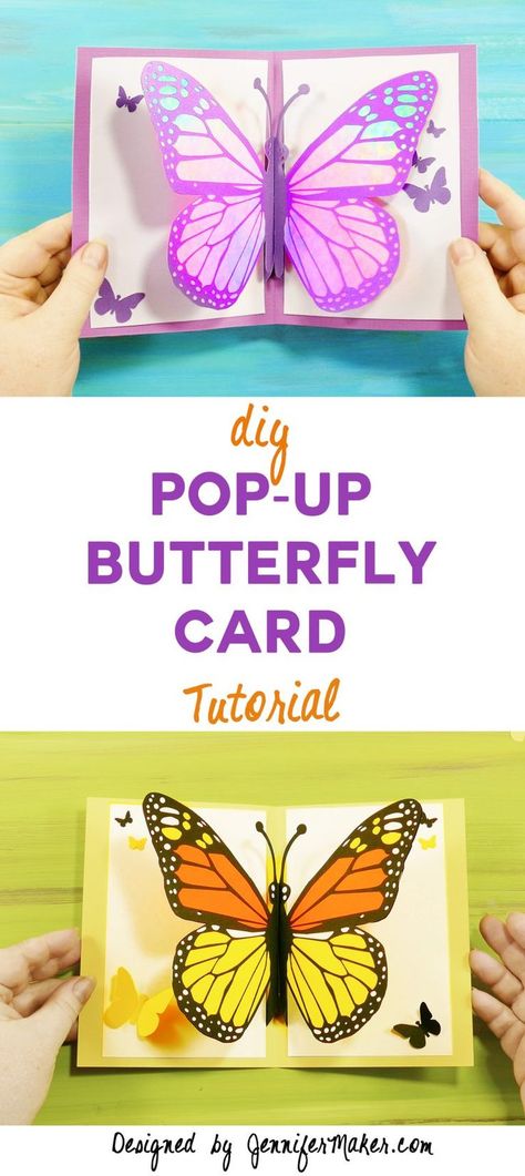 Free tutorial, files, and pattern to make a pop-up butterfly card! Paper Crafts, Cardmaking, Diy, Origami, Card Making Tutorials, Easy Card Making Ideas, Card Craft, Card Tutorials, Card Making