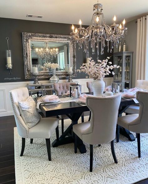 Home Décor, Dining Room Glam, Dining Room Inspiration, Dining Room Small, Dining Room Decor, Dining Room Design, Glam Dining Room, Dinning Room Design, Dinning Room Decor