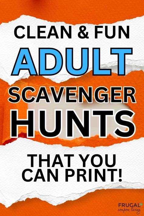 Are you looking for some creative adult scavenger hunt ideas? These winning ideas can be used for birthday parties, office parties, youth groups, team-building & more! Check out the list of over forty winning adult scavenger hunt ideas you can print today. Mall scavenger hunts, bachelorette scavenger hunts, baby shower scavenger hunts, holiday scavenger hunts, virtual scavenger hunts and more. #FrugalCouponLiving Crafts, Diy, Halloween, Adult Scavenger Hunt, Outdoor Scavenger Hunt Clues, Indoor Scavenger Hunt For Teens, Bar Scavenger Hunt Ideas For Adults, Scavenger Hunt Games, Scavenger Hunt Clues