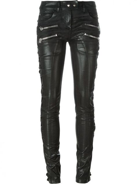 Leather Trousers, Punk Fashion, Leggings, Leather Wear, Black Leather Pants, Leather Pants, Leather Jacket, Zipper Pants, Leather Pants Women