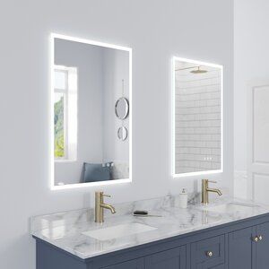 Bathroom Mirrors, Bathroom Mirror With Lights, Led Mirror Bathroom, Lighted Bathroom Mirror, Lighted Vanity Mirror, Mirror With Lights, Bathroom Vanity Mirror, Modern Bathroom Mirrors, Bathroom Mirror