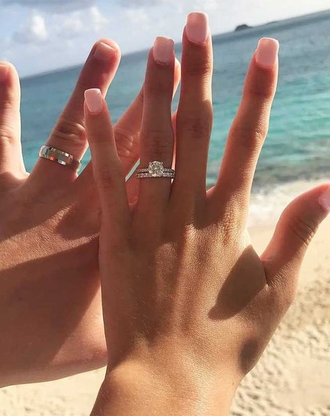 Instagram, Engagements, Hochzeit, Couple Wedding Rings, Engagement, Engagement Couple, Couple Ring Design, Cute Engagement Rings, Ringe