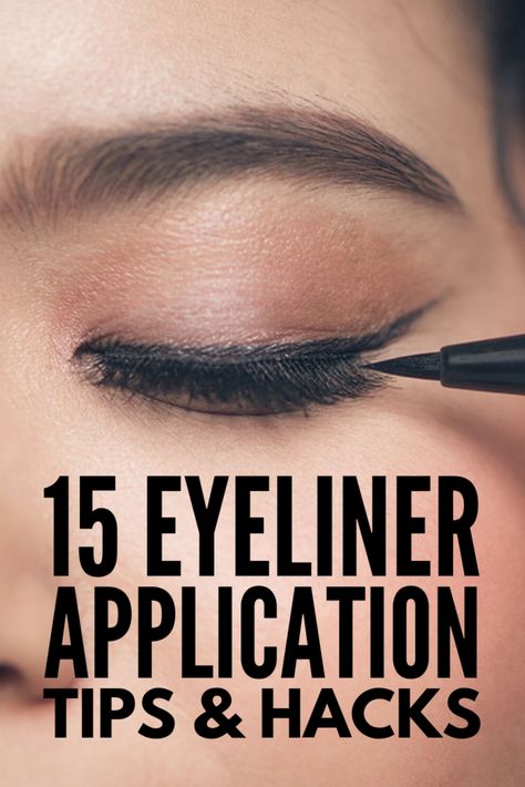 Make Up Tricks, Eyeliner, Eye Make Up, How To Apply Eyeliner, How To Do Eyeliner, Eye Makeup, Eye Liner Tricks, Liquid Eyeliner, Eyeliner Make-up