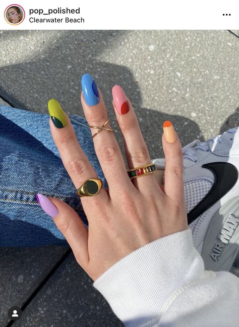 sofie halili ᜐᜓᜉᜒ on Twitter: "what i asked for vs what i got 🥰🥰🥰 (i asked for the color changes)… " Design, Nail Art Designs, Color Block Nails, Nails Inspiration, Swag Nails, Nail Trends, Cute Nails, Pretty Nails, Nail Colors