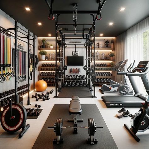Gym, Gym Room At Home, Home Gyms Ideas Garage, Home Gym Basement, Home Gym Garage, Home Gym Room, Gym Room, Home Gym Design Luxury, Home Gym Design