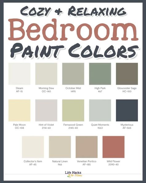 Inspiration, Interior, Home Décor, Best Color For Bedroom, Colors For Bedrooms, Bedroom Color Schemes Relaxing, Best Bedroom Paint Colors, Best Bedroom Colors, Bedroom Color Schemes