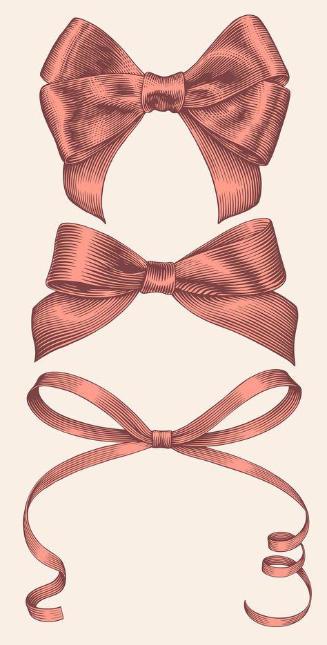 Collage, Ideas, Design, Floral, Bows, Tattoo, Bow Vector, Ribbons, Ribbon Logo