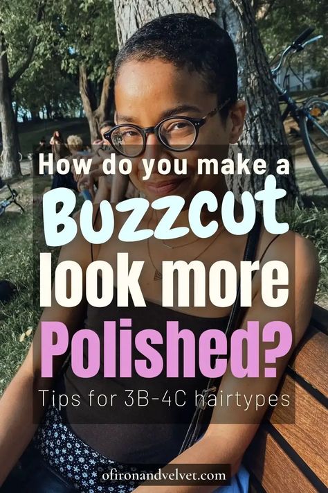 This super easy trick will make your buzz cut look more polished - Of Iron and Velvet Big Chop, Shave My Head, How To Style Buzzcut, Buzzed Hair, Buzzed Hair Women, Buzz Cuts, Buzz Cut Styles, Fade Designs, Buzz Cut Hairstyles