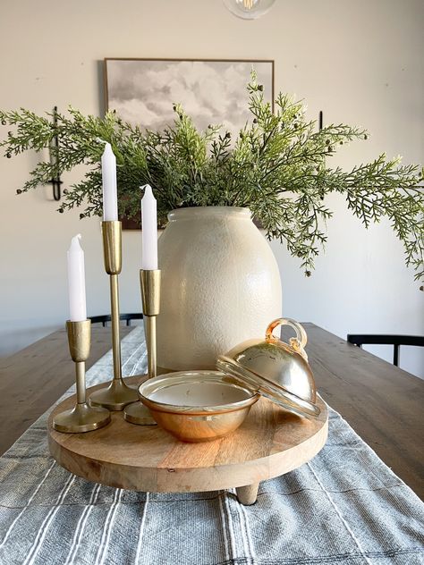 Taper candle centerpiece