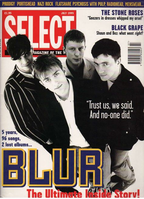 The Covers Don't Lie: A brief history of the 1990s UK music scene as told through Select magazine - Flashbak Songs, Foo Fighters, Arctic Monkeys, Lost Song, The Selection, Frankie Goes To Hollywood, Britpop, Radiohead, The Strokes