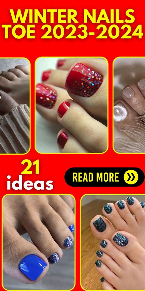 Elevate your style this winter with the charm of winter nails toe 2023-2024. Explore a spectrum of colors for pedicures and find the perfect matching ideas for the season. Whether you're into pretty, simple, or gel designs for pedicures, your toes will be ready to embrace the holiday season with trendy designs and colors that capture the essence of Christmas. Pedicures, Pedicure, Holiday Nails, Holiday Dip Nails Winter, Winter Nail Designs, Christmas Nail Designs Holiday, Christmas Nail Designs, Christmas Dipped Nails Ideas, Holiday Pedicure Ideas Toenails