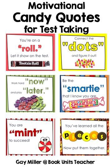 Standardized Testing - Motivational Ideas for Test Day - Book Units Teacher