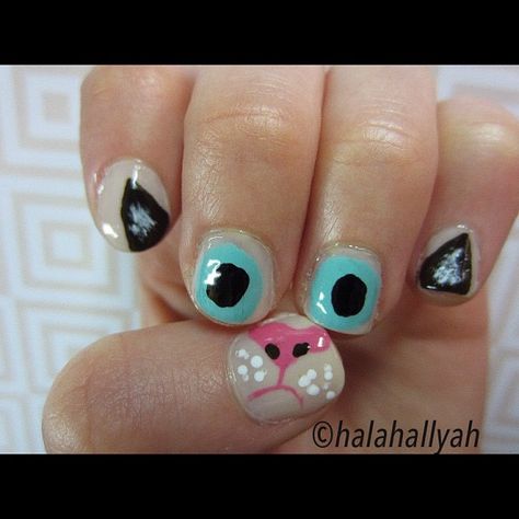 Nail Art Designs, Cute Nails, Cat Nails, Cute Nail Designs, Cute Nail Art, Cat Nail Art, Swag Nails, Fun Nails, Nail Candy