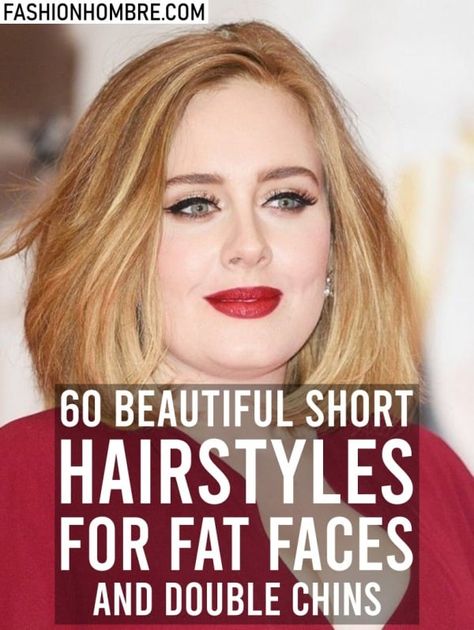 95 Beautiful Short Hairstyles For Fat Faces And Double Chins Balayage, Women Short Hair, Bobs For Thick Hair, Short Haircuts For Round Faces, Haircuts For Round Face Shape, Medium Length Hair Styles, Medium Length Hair Cuts, Long Bob Hairstyles For Thick Hair, Bob Haircut For Round Face