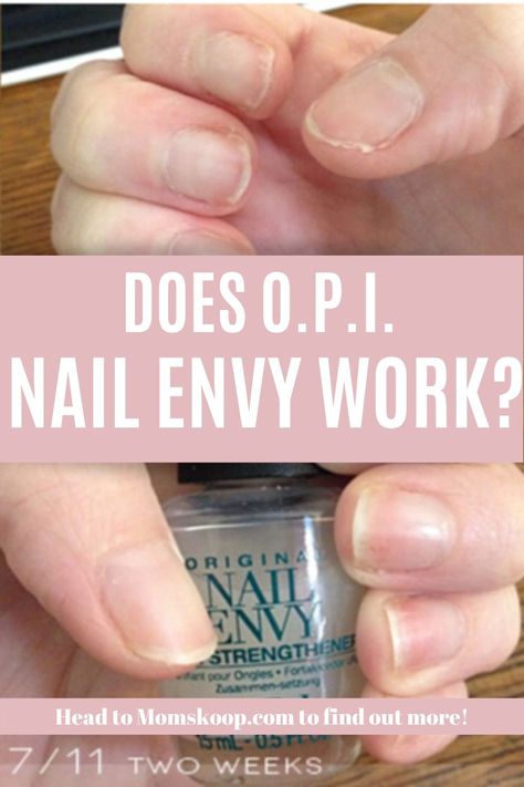 Nail Envy by OPI states that it provides maximum strengthening with hydrolyzed wheat protein and calcium for harder, stronger, natural nails. But does it work? #nailenvy #doesopinailenvywork #doesopiwork #strengtheningnails #growinglongnails #momskoop Bath, Diy, Manicures, Nail Strengthener, Nail Strengthening, Opi Nail Strengthener, Nail Growth Tips, Strengthen Nails Naturally, How To Strengthen Nails