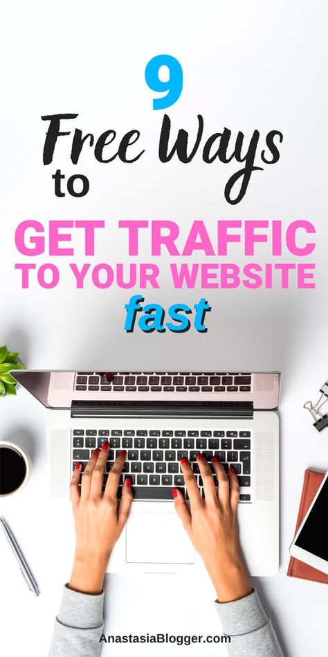How To Get Traffic To Your Website FAST and for FREE! Increase Website Traffic, Earn Money Online, Blogging For Beginners, How To Start A Blog, Blog Tips, Marketing Tips, Online Business, Make Money Blogging, Make Money Online