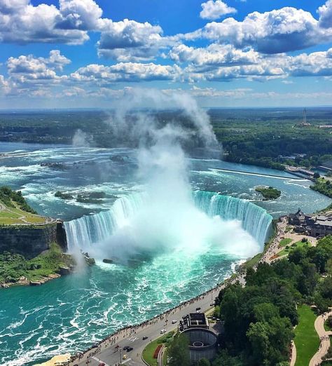 Niagara Falls, Ontario, Canada. - Album on Imgur Draw, Nature, Resim, Dao, Beautiful Nature, Loma, Beautiful Landscapes, Paisajes, Cascade