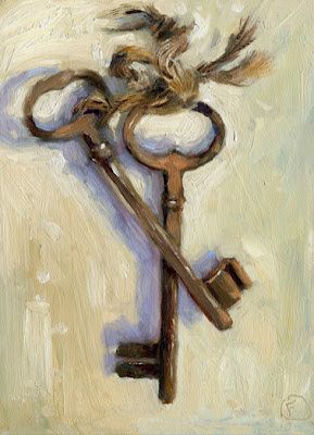 Inspiration for sketch a day challenge day 16: Keys.  PAINTING ADVENTURES with N Fletcher: Two Old Keys Art, Draw, Illustrators, Resim, Fotos, Sanat, Historia, Kunst, Drawings