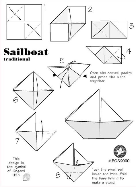 Origami, Molde, Barcos De Papel, Barco, Origami Usa, Manualidades, Origami Bateau, Bateau, Papercraft