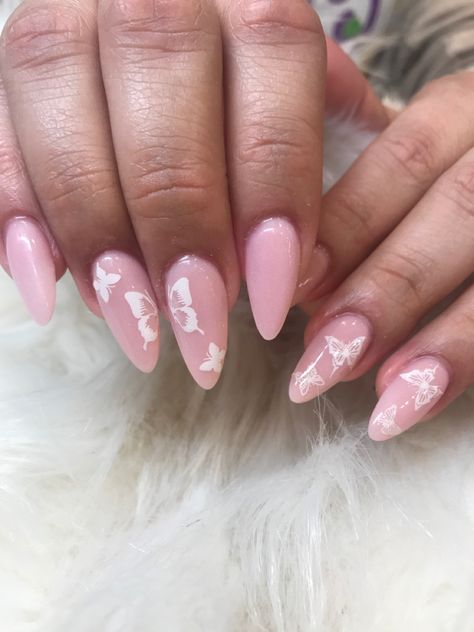Nail Designs, Pink, Best Acrylic Nails, Almond Acrylic Nails Designs, Almond Nails Designs, Nail Inspo, Almond Acrylic Nails, Short Acrylic Nails Designs, Subtle Nails