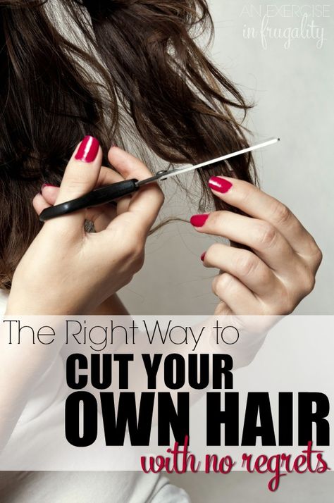 Diy Hairstyles, How To Cut Your Own Hair, Trim Your Own Hair, Cut Own Hair, Hair Cutting Techniques, Cut Hair At Home, Diy Hair Trim, Cut My Hair, Thick Hair Styles