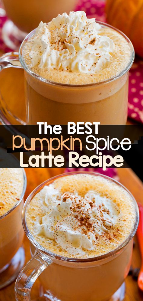 Smoothies, Thanksgiving, Desserts, Starbucks, Thermomix, Snacks, Homemade Pumpkin Spice Latte, Pumpkin Spice Latte, Pumpkin Spiced Latte Recipe