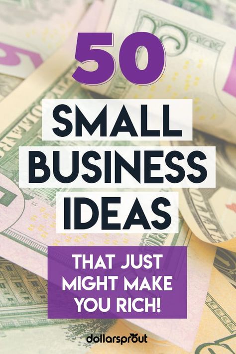 Ready to unleash your inner entrepreneur? This list will help you do just that. One small business expert shares her 50 best small scale business ideas to help you start your own business (online or in person). It's hard, but possible, to build wealth with a traditional job. Join beginner entrepreneurs everywhere and get rich the good ole fashioned way. Instagram, Small Online Business Ideas, Best Business To Start, List Of Business Ideas, Businesses To Start, Top 10 Small Business Ideas, Start A Business From Home, Best Small Business Ideas, Top 10 Business Ideas