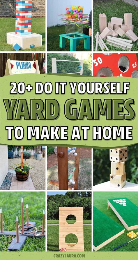 Decks, Parties, Play, Diy, Outdoor Games, Gardening, Backyard Games Diy, Diy Yard Games, Yard Games For Kids