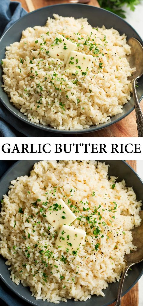 Pasta, Healthy Recipes, Sandwiches, Spaghetti, Rice Dishes, Risotto, Garlic Butter Rice, White Rice Recipes, Buttered Rice Recipe