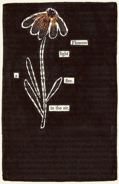 black out poetry – C.B. Wentworth