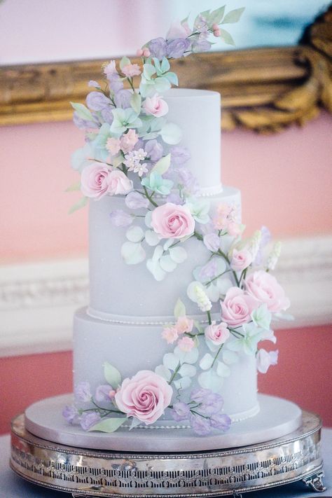 Cake, Pink, Pastel, Wedding Cake Pastel Colours, Pink Wedding Cake, Purple Wedding Cake, Pastel Wedding Colors, Pastel Wedding Flowers, Pastel Wedding Cakes