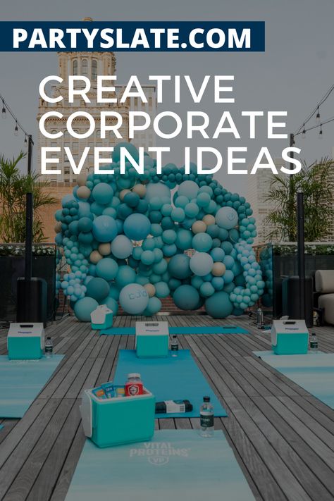 How do you make corporate events fun? Discover experiential event ideas that will level up your party. Corporate Branding, Decoration, Parties, Launch Event Ideas, Event Planning Decorations, Event Ideas Creative, Event Activities, Launch Party, Corporate Event Activities