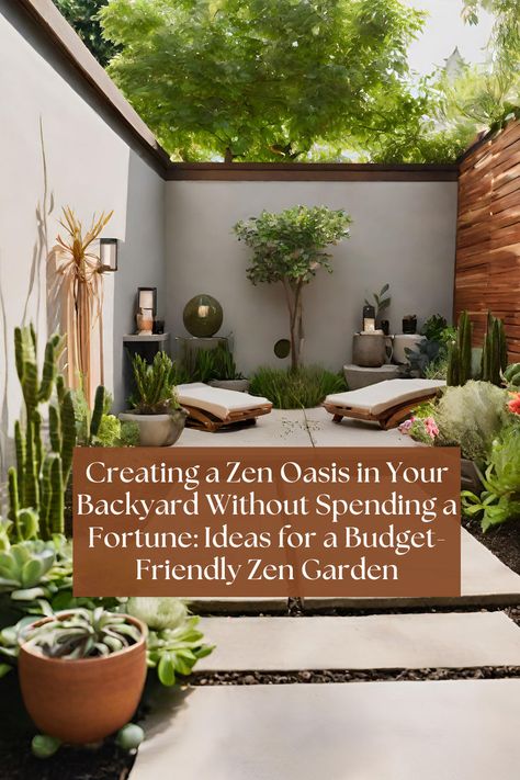 Zen Garden Ideas On A Budget: How To Create A Serene Scene In Your Own Backyard Zen Backyard, Backyard, Zen Garden Design, Zen Garden Design Small, Zen Backyard Ideas, Small Zen Garden, Japanese Zen Garden, Deco, Zen Garden Backyard