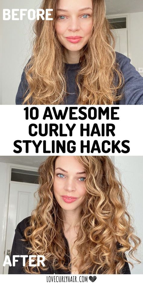 Natural Curly Hair, Dry Curly Hair, Frizzy Hair Tips, Curly Hair Hacks, Hair Hacks, Curly Hair Routine, Naturally Curly Hair, Hair Curl Products, Curly Hair Techniques