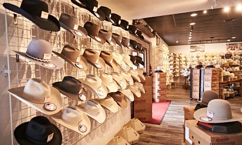 The Best Just Got Even Better! Check Out The Remodeled Best Hat Store! - COWGIRL Magazine Commercial, Design, Country, Hat Stores, Hat Shop, Cowboy Store, Western Store, Trade Show Display, Hat Display