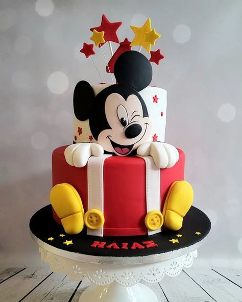 Mickey Mouse, Mickey Mouse Cake Decorations, Mickey Mouse Birthday Cake, Mickey Birthday Cakes, Mickey Mouse Birthday Cakes, Mickie Mouse Cake, Mickey And Minnie Cake, Mickey Cakes, Mickey Mouse Cake