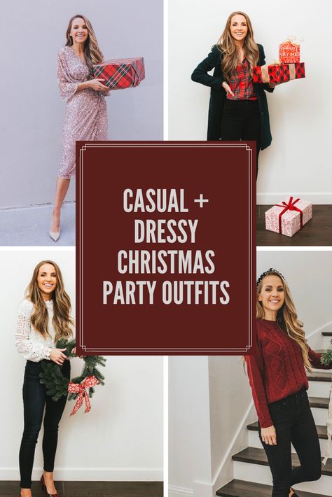 Do you need some ideas for Christmas party outfits this season? Here are a bunch of great Christmas outfit ideas from dressy to casual! Party Outfits, Outfits, Natal, Christmas Party Outfits For Women, Work Christmas Party Outfits, Christmas Party Outfits Casual, Christmas Party Outfit Casual, Christmas Party Outfit Work, Christmas Eve Outfits Casual